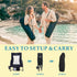 Low Folding Beach Chairs for Adults, Portable Lightweight Sling Beach Camping Chair with Cup Holder,Armrest,Foldable