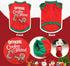 BWOGUE 2 Pack Christmas Dog Shirts, Soft Breathable Pet T-Shirts for Small Dogs and Cats, XS