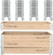 8" Pallet Collar Hinges 4PCS, Stackable and Collapsible for Garden Bed, Pet Enclosures, Home Storage