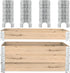 8" Pallet Collar Hinges 4PCS, Stackable and Collapsible for Garden Bed, Pet Enclosures, Home Storage