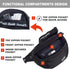 Rough Enough Black Cordura Mens Fanny Pack, Tactical Crossbody Waist Pack for Hiking and Fishing