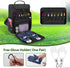 Golf Shoe Bag Holds US Mens 14 Pair of Shoes, Carrier with Free Gloves Holders and Accessory Pockets, Black