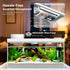 1.3 Gal Glass Desktop Fish Tank Kit with Bluetooth App Control - Automatic Feeder, RGB Lighting, Temperature Monitor