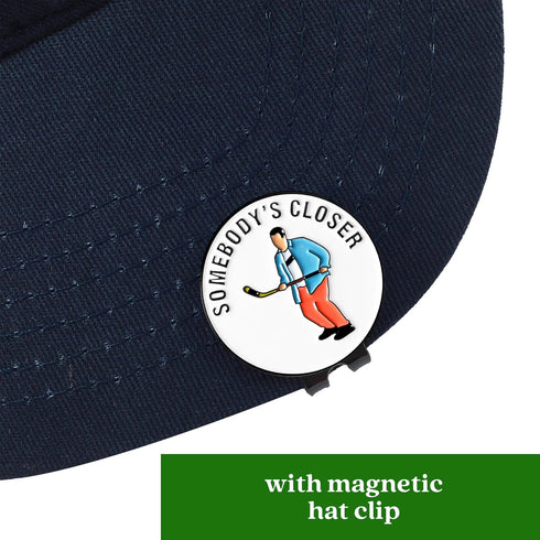 ZEETY Funny Golf Ball Marker with Magnetic Hat Clip Golf Accessories for Men and Women, Great Golf Gift for Players