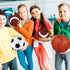 Libima 3 Pcs Soccer Sports Ball Set: Size 5 Basketball, Size 4 Soccer, Size 6 Football with Pump & Carry Bag