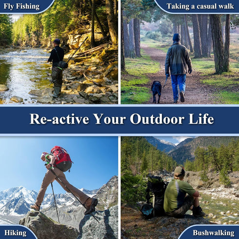TheFitLife Nordic Walking Trekking Poles, 2 Sticks with Anti-Shock and Quick Lock System for Hiking