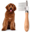 Dog Dematting Brush & Rake, Detangler Tool for Grooming, Best for Doodles, Poodles, Goldendoodles, Cats & Other Pets