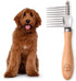 Dog Dematting Brush & Rake, Detangler Tool for Grooming, Best for Doodles, Poodles, Goldendoodles, Cats & Other Pets