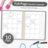Fitness Journal Workout Planner, A4(8.5" x 11") Undated Journal & Log Book for Men & Women, Track Progress & Goals