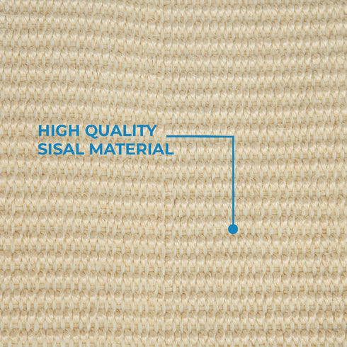 Best Pet Supplies Catify Hanging Log and Mat Scratchers, Heavy Duty Indoor Play for Cats, Cream