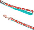 Blueberry Pet Snowman Making Christmas Designer Dog Leash with Bowtie, 5 ft x 3/4", Medium