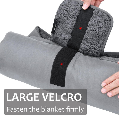 Tirrinia Outdoors Waterproof Throw Blanket, Sherpa Fleece Windproof Mat for Camping, Picnic, Traveling