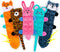 AWOOF No Stuffing Dog Toy Set, Crinkle Squeaky Chew Toys for Small Medium Large Breed Puppies, Durable Birthday