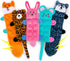 AWOOF No Stuffing Dog Toy Set, Crinkle Squeaky Chew Toys for Small Medium Large Breed Puppies, Durable Birthday