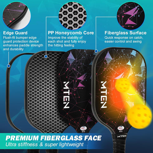 Set 2 4, Set Pickleball Paddles of or or Single Paddle USAPA Approved Fiberglass Surface Pickleball Rackets for Men