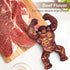 PETSTA Indestructible Dog Toys for Aggressive Chewers, Tough Real Beef Flavored Dog Bone for Large Breeds