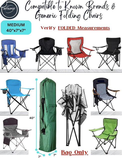 40"x7"x7" Hammock, 420D (Green, M) Replacement Bag for Folding Camping Chair, Camp Chairs, Yoga Mat, Beach Chair