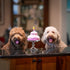 Midlee 2 Layer Birthday Cake Dog Toy - 7" Tall, Pink