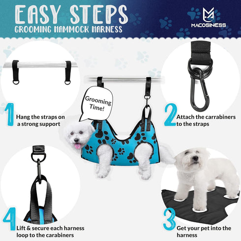 Hammock Trimming Hammock Hammock Pet Grooming for Nail - Dog Nail Clippers for Large Dogs - Pet Grooming with Hooks Dog