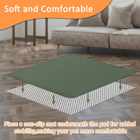 3 Packs 63'' 63'', Bunlitent Extra Large Washable Pee Pads for Dogs x Non-Slip Waterproof Whelping Pads, Fast Absorbent