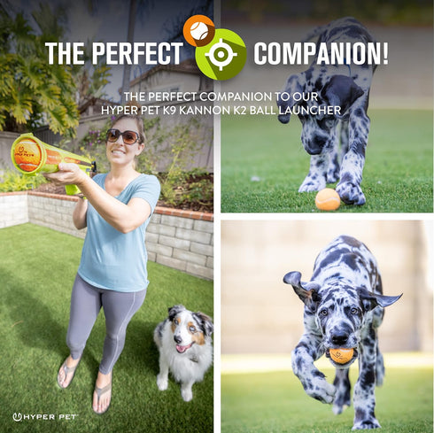 K9 Pack 4 Hyper Pet MINI Tennis Balls for Dogs Safe Dog Toys & Tennis Balls for Exercise, Training, Hyper Pet Kannon