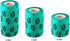 Vet Wrap Tape (Teal with Paw Prints) (2 Pack) (2 Inch x 15 feet) Self-Adhesive Cohesive Bandage for Pets