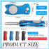 Poen 12 Pieces Golf Divot Tool with Magnetic Ball Marker and Popping Button Metal Foldable Fixer