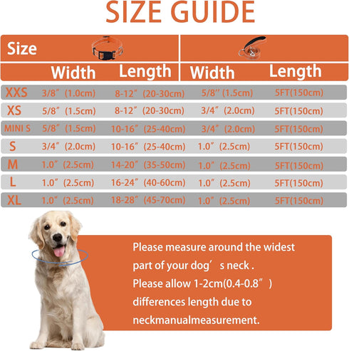 Reflective Dog Collar with Safety Locking Buckle - Adjustable Soft Breathable Nylon Collars for Small, Medium, Large