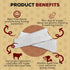 All Natural Dog Chew Treats, Premium Rawhide Chips, 1 Pound, Long Lasting Grass Fed Beef Hide