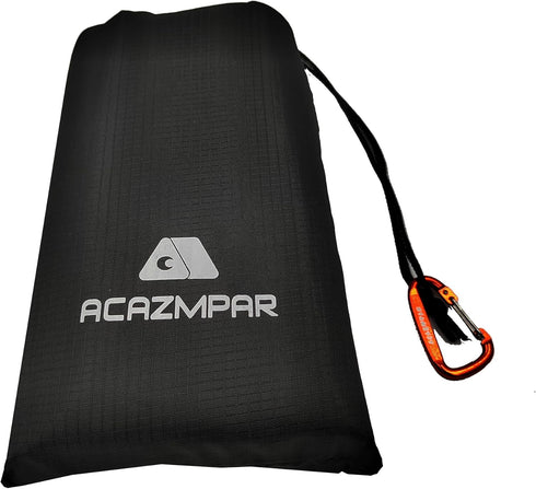Waterproof Camping Tent Tarp, Ultralight Tent Footprint for Camping Hiking (Black-79 x 55)