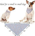 Reversible Purple Floral Dog Bandana - Cotton Handkerchief for Small Dogs, Cats, Puppies, Single Piece