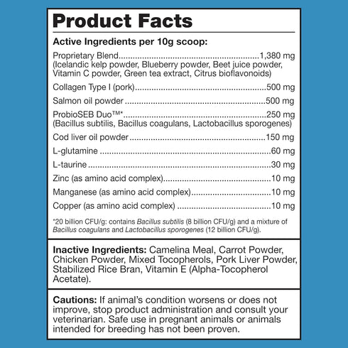 K9Power #1 Show Stopper Awarded Dog Skin & Coat Product Supports Allergy Relief, Itchy Skin, Shedding, Dull Coat Salmon