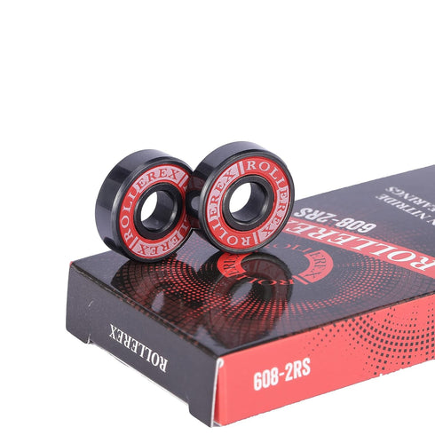 Titan 608-2RS Lubricated Silicon Nitride Ceramic Skate Bearings (8-Pack) for Inline, Roller Blade, Rollerskate,