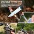 FLISSA Bushcraft Knife, Fixed Blade with Nylon Sheath, Stainless Steel Blade for Camping and Hiking, 4 Inch