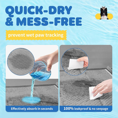 100-Pack 34'' 28'' 6-Layer Powools X-Large Puppy Pads - x Pee Pads for Dogs Potty Training with Leak-Proof Quick-Dry