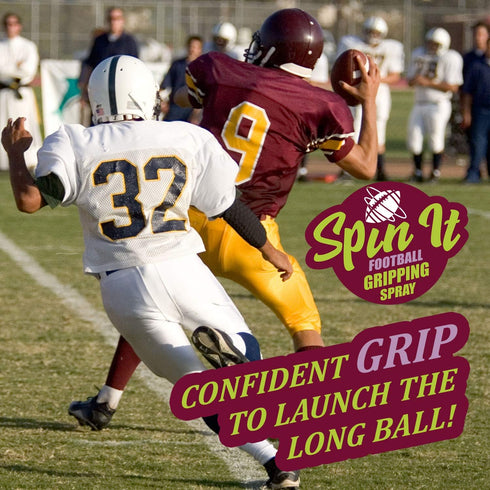 Spin iT Football Grip Spray - Firm Grip for Football Training Equipment, Increased Grip for Youth Football