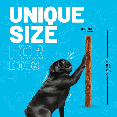 5 Inch 100 Count Sitka Farms Beef Sticks for Dogs - Crunchy Beef Munchy Sticks - - for Small Medium and Large Dogs