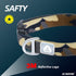 Soft Padded Dog Collar, Adjustable Heavy Duty with 3M Reflective Logo for Small Dogs (Camo Green, S)