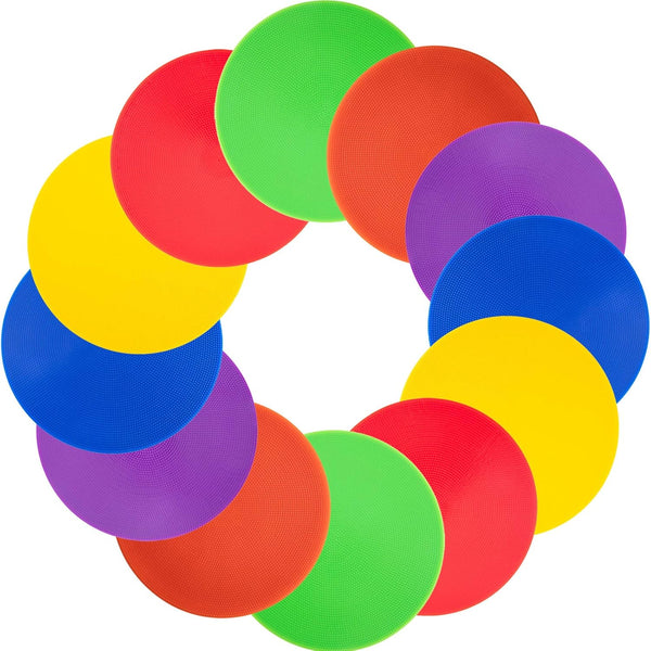 Vhxorrz Spot Markers 9/10 Inch Floor dots Non-Slip Rubber Agility Markers Flat Field