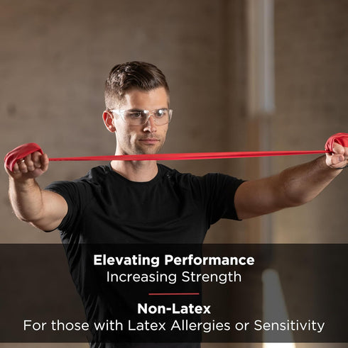 THERABAND Resistance Band 25 Yard Roll, Medium Red, Non-Latex, Level 3 for Exercise Workouts
