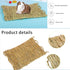 Rabbits,11.0"x8.3" Toy(4 PINVNBY Straw Mats for Natural Bunny Grass Mat,Handwoven Rabbit Hay Mat Small Animal Bedding