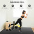 Gym Flooring Set - Interlocking EVA Soft Foam Floor Mat, 18 Pieces Puzzle Rubber Tiles for Home Fitness, Garage