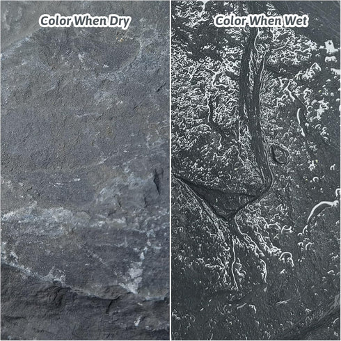 PINVNBY Natural Slate Aquascaping Stones - 3 to 5 inch PH Neutral Fish Tank Rocks for Aquariums and Landscaping