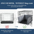 HOMBYS Dog Crate Bumper with Ties - Soft Crate Accessory for Safe & Comfortable Dog Kennel Cover