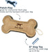 Tall Tails Dog Natural Leather Bone Fetch Toy Gift for Dogs, 6 inches