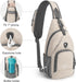 G4Free Backpack RFID Sling Bag Crossbody Small Chest Shoulder Bag Hiking Outdoor