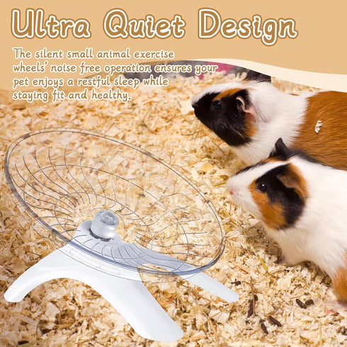 2 Pieces Hamster Wheel, Silent Exercise Wheel for Hamsters, Gerbils, Mice, Hedgehog, Guinea Pig
