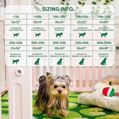 30"x34", 4 Pack Qeils Reusable Puppy Pads for Small Dogs, Washable Pee Pads with Non-Slip , Absorbent Leakproof Mat