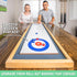 GoSports Shuffleboard and Curling 2 in 1 Board Games - Classic Tabletop or Giant Size