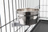 Lixit Quick Lock Cage Bowls for Dogs, Cats, and Rabbits, 20oz, Stainless Steel